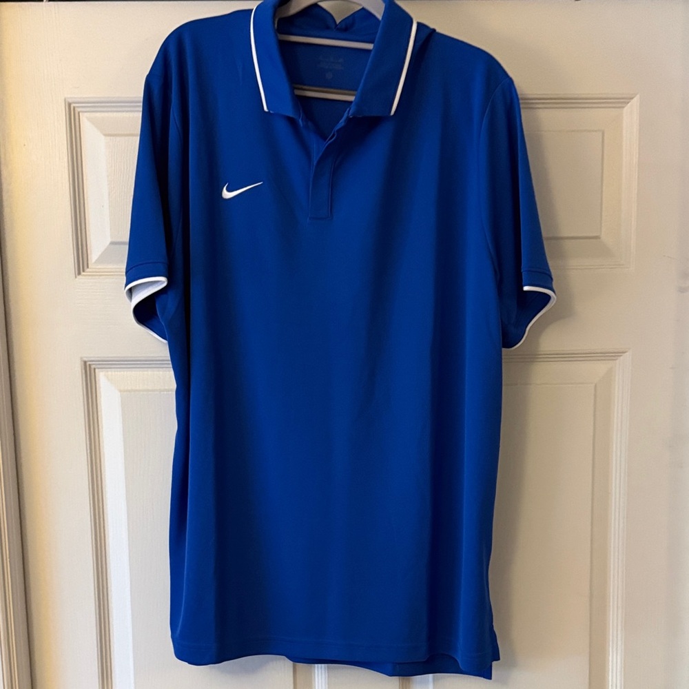 Nike Men's Royal Blue Polo Shirt XL